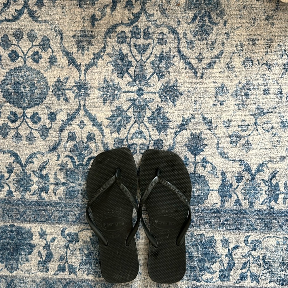 Black Havaianas Size 7/8